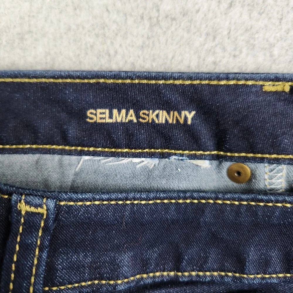 Michael Kors Jeans Womens 31W Blue Denim Dark Wash Indigo High Rise Selma Skinny